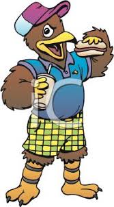 Royalty Free Clip Art Image Cartoon Of Sports Fan Bird Eating A Hotdog At The Game A great old cartoon movie about what should we eat to be healthy. clipart guide