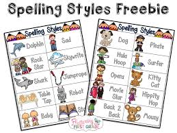 Interactive Spelling Dictionaries Spelling Styles Freebie