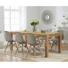 Dsw Style Plastic Dining Chair Warm Grey Eames Dining Solid Oak Dining Table Oak Extending Dining Table