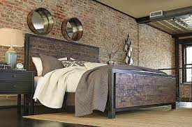 Wesling Queen Panel Bed Rustic Bedroom Queen Panel Beds Wood Bedroom Sets