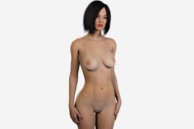 Naked Asian Woman Model - TurboSquid 1773811