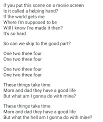 And It S One Two Three What Are We Fighting For Lyrics The Good Part Ajr Good Things Pop Punk Music Videos