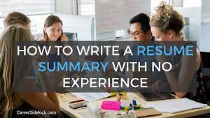 A college graduate resume is a document that presents your education, extracurricular activities, and skills. Resume Summary With No Experience Examples For Students And Fresh Graduates Career Sidekick