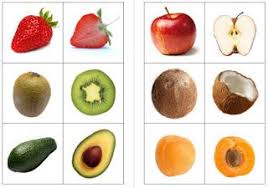 Crapouillotage Jeux Fruits Entiers Et Coupes Images Fruits Et Legumes Jeux De Fruit Image De Fruits