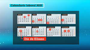 Consulta el calendario laboral de bizkaia 2022.este calendario incluye 12 festivos en total, teniendo en cuenta los días festivos locales de bizkaia, así como los festivos de euskadi y los festivos nacionales. Calendario Laboral 2022 Festivos Y Puentes En Euskadi