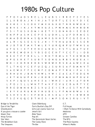 Read on for some hilarious trivia questions that will make your brain and your funny bone work overtime. 1980s Pop Culture Word Search Wordmint