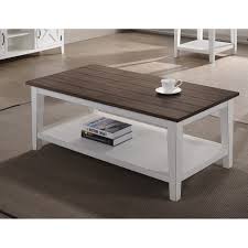 Add style to your home, with pieces that add to your decor while providing hidden storage. White Farmhouse Coffee Table Novocom Top