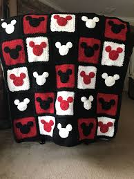 Mickey Mouse Inspired Crochet Blanket Http Etsy Com Shop Earsulacrochets Disney Crochet Patterns Crochet Mickey Mouse Crochet Disney