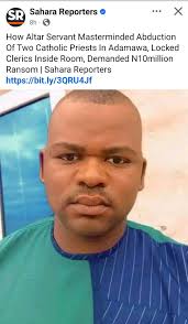 Rev Adewuyi Adegoke Peter and his accomplice who faked self kidnap case  arrested at Okeyinmi while trying to collect ransom from the church...