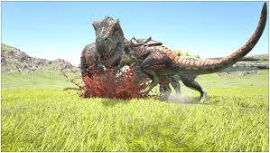 A Cross Between A Direwolf And Allosaurus. Bleed Damage /W Pack Alpha  Boost. Also Jumps Fairly High. 3 Wall High Is… | Ravager Tips | Dododex