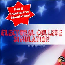 The Electoral College Simulation Activity Civics With Images Electoral College Civics Teacher Preparation
