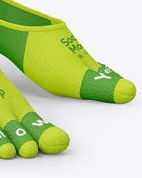 Download No Show Toe Socks Mockup In Apparel Mockups On Yellow Images Object Mockups