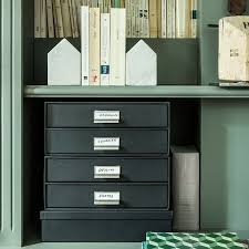 Bloc 2 Tiroirs A4 En Carton Gris Anthracite Carton Gris Rangement Papier Rangement