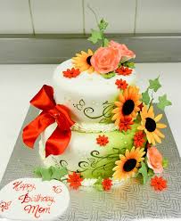 Various slices of cakes on a white tray: Happy Birthday Flower Images With Cake Happy Birthday Pictures Images Pics