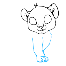 Once that is done you can then color the stripes in, and then start erasing all the guidelines and shap. How To Draw A Baby Tiger Really Easy Drawing Tutorial