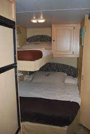 Travel trailer with full size bunk beds. Pin By Aaron Saldana On Travel Trailer Camper Bunk Beds Remodeled Campers Rv Living