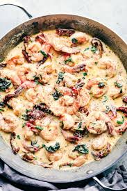 Creamy Tuscan Garlic Shrimp Is The Most Amazing Creamy Shrimp Dish A Creamy Garlic Parmesan Sauce With Spina Garlic Shrimp Recipe Shrimp Dishes Garlic Shrimp