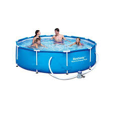 Bestway 10 Feet X 30 Inches Steel Pro Frame Round Above Ground Swimming Pool Set Walmart Com Pool Kits Above Ground Swimming Pools Pool