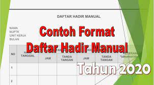 Contoh format terbaru daftar hadir guru akan kami bagikan sebagai penunjang rekan rekan pendidik disekolah dalam melaksanakan acara ketidakhadiran kehadiran guru sehingga pendidkpun sanggup memanfaatkan sofware ini sebagai penunjang untuk mendata juga mencatat kehadiran tenaga kependidikan disekolah. Contoh Format Daftar Hadir Manual Tahun 2020 Mi Literasi Miftahul Huda