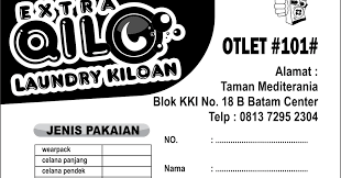 Seiring banyaknya pengfusaha laundri makin banyak juga permintaan pembuatan nota yang merupakan elemen penting dalam usaha jasa laundry yang berguna untuk mencatat data. Contoh Nota Laundry Nova Grafis