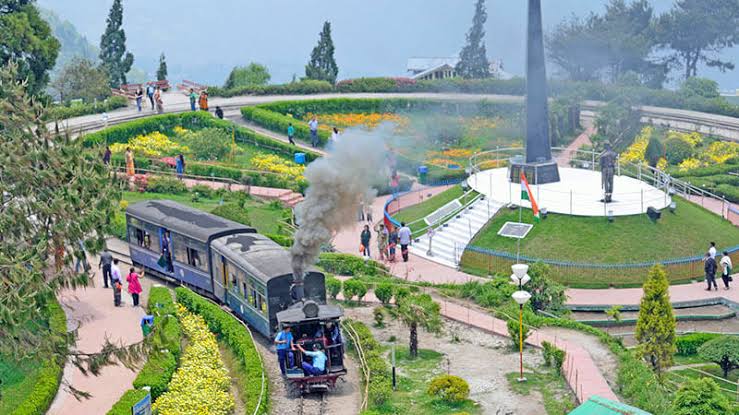 The iconic Darjeeling Toy Train, AI generated
