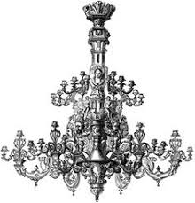 Black And White Candlesticks Clipart Chandelier Clipart Etc In 2020 Chandelier Baroque Chandelier Clip Art