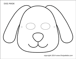 Hellokids has selected this lovely dog head coloring page for you! Dog Or Puppy Masks Free Printable Templates Coloring Pages Firstpalette Com