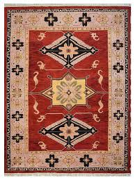afghan wool silk rectangle rug