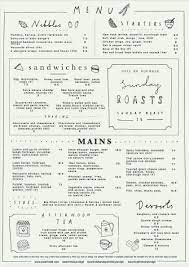 Illustrated Menu By Ryn Frank Www Rynfrank Co Uk Cafe Menu Design Menu Design Menu Design Template