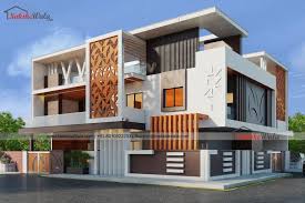 Modern Duplex House 3d Front Elevation In 2020 Small House Elevation Design Small House Elevation Modern House Facades