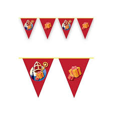 Sinterklaas kapoentje, gooi wat in m'n schoentje, gooi wat in m'n laarsje. Sinterklaas Vlaggenlijn Slinger 10 Meter Sint Versiering Blokker