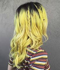 Black And Yellow Hair Color Image Result For Yellow Hair Black Roots Yellow Hair Color Yellow Hair Cool Hairstyles