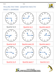 Some of the worksheets for this concept are telling time, maths work for 7 year olds, animal facts and opinions, grade 2 time work, grammar and punctuation work, work present verbs vocabulary practice, executive function activities for 5 to 7 year olds, lesson intro lesson ages 3 7. Clock Worksheets Quarter Past And Quarter To