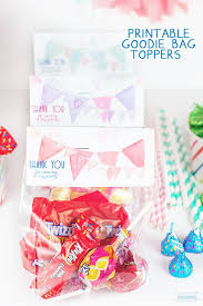 Birthday Party Goodie Bags Free Printable For Your Birthday Party Thank You Printable Goodie Bag Toppers Birthday Goodie Bags Birthday Party Goodie Bags Birthday Treat Bags