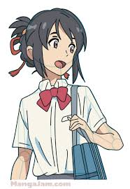 Let S Learn How To Draw Mitsuha Miyamizu From Kimi No Na Wa Today Mitsuha Is Generally A Kind Individual Kimi No Na Wa Your Name Anime Anime Character Drawing