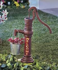Solar Water Pump Planter Sweet Solar Water Pump Old Water Pumps Outdoor Garden Decor