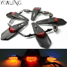 Motorcycle Tail Light For Husqvarna Yamaha Ktm Exc Motocross Moto Rear Brake Tail Lights Lamps Pit Bike Turn Signals Light Lamp Aliexpress