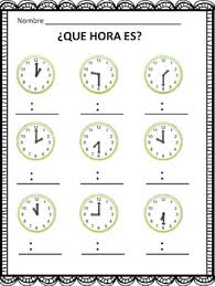 Roberto is coming at 1:00. Que Hora Es Telling Time In Spanish To The Hour And Half Hour Tpt