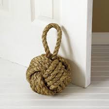 Knot Door Stop Greige Design Monkey Fist Knot Rope Decor Nautical Rope Crafts