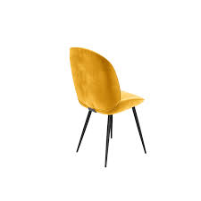 Chair dining zum kleinen preis hier bestellen. Set Of 2 Mustard Yellow Velvet Dining Chairs Jenna Furniture123