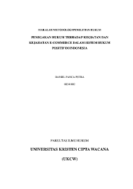 Doc Makalah Metodologi Penelitian Hukum Daniel Panca Academia Edu