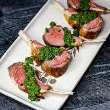 Rack Of Lamb With A Mint Pesto Recipe In 2020 Rack Of Lamb Food Processor Recipes Stuffed Peppers