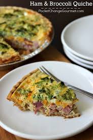 Ham And Broccoli Quiche Pocket Change Gourmet Recipe Ham And Broccoli Quiche Recipes Broccoli Quiche