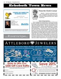 Metlife auto & home is a brand used by metropolitan property and casualty insurance company (a ma licensee) and certain of its affiliates: December 2016 Seekonk Reporter By Dick Georgia Issuu