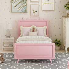 It's possible you'll discovered another girls twin bed frame better design ideas. Twin Bed Frame For Kids Pink Twin Platform Bed Frame With Headboard Modern Wood Twin Bed Frame Mattress Foundation With Soild Wood Slat Support For Adults Teens Children No Box Spring Needed L4104