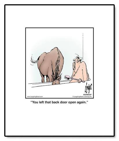 You left that back door open again. – LaughingStock