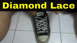 Lock laces in place with lace anchors 2.0. How To Diamond Lace Shoes Easy Shoelace Tutorial Youtube