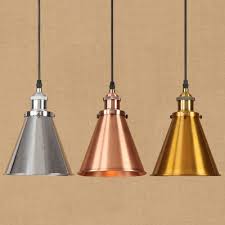 Shop over 530 top copper hanging light and earn cash back all in one place. Industrial Style 1 Light Hanging Pendant Lamp With Conical Shade For Restaurant Cafe Chrome Copper Brass Beautifulhalo Com