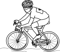 Coloriage Cyclisme à découper dessin gratuit à imprimer