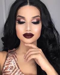 Black And Gold Makeup Full Face Rose Gold Makeup 62 Gorgeous Eye Makeup Ideas Vem Ver Night Makeup Wedding Makeup Beautiful Makeup
